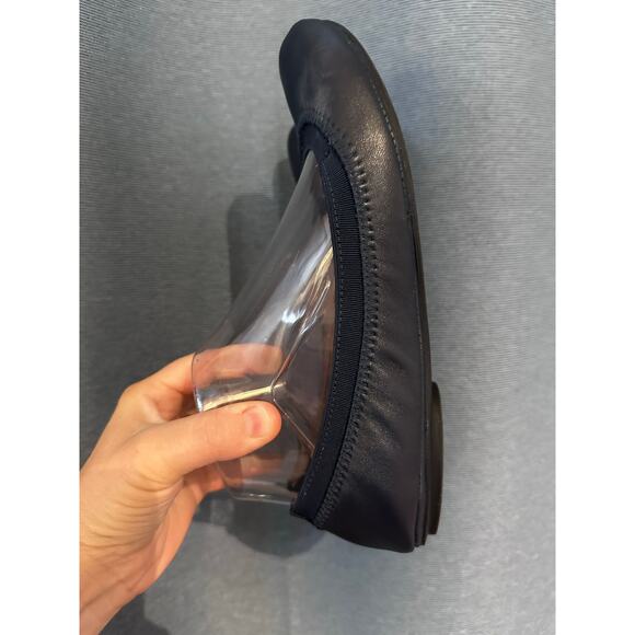 Bandalino Women's 7.5 Navy Ballet Flat Stretchy Comfort Shoe Tieks - Picture 4 of 10